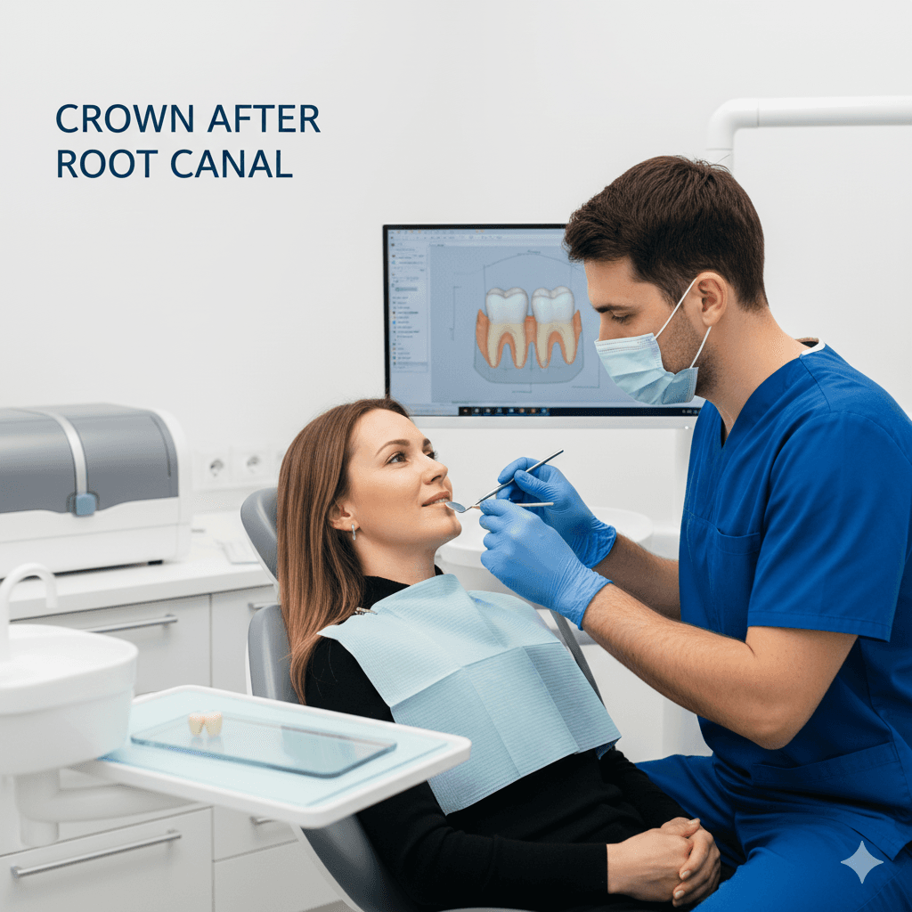 Crown After Root Canal (Same Day) in Valsad